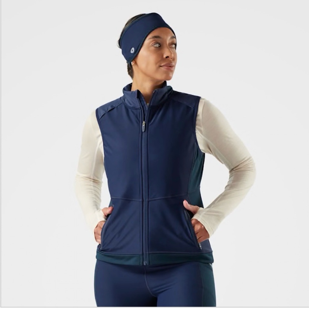 Smartwool Deep Navy Vest with Full Zip